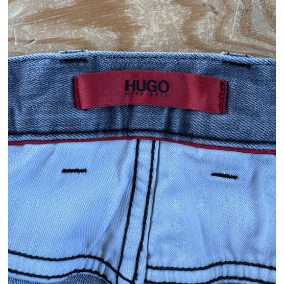 Hugo Straight Leg Jeans Size 33x32 Men’s Gray - Picture 3 of 11